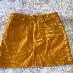 corduroy mini skirt